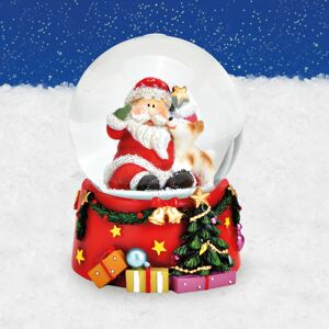 G. Wurm Vánoční sněžítko Santa s pejskem