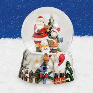 G. Wurm Vánoční sněžítko s hrací skříňkou Santa
