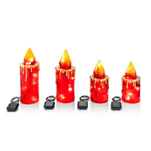LED Maxi dekoračné sviečky, sada 3 ks, II.