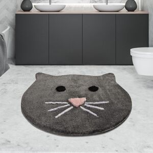 Kúpeľňová predložka Mačka, antracitová