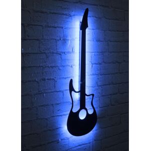 LED svetlo na stenu Gitara, modré podsvietenie