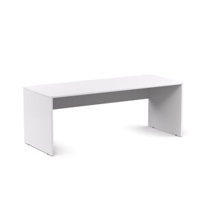 DREVONA33 Kancelársky stôl LUTZ 200x80 biely