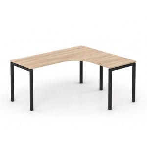 DREVONA09 Rohový stôl RP-SRK-1600 dub bardolíno | čierne nohy