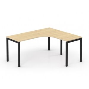 DREVONA09 Rohový stôl RP-SRK-1600 dub vicenza | čierne nohy