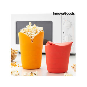 Skladacie silikónové nádoby na popcorn InnovaGoods Popbox 2ks, 3138