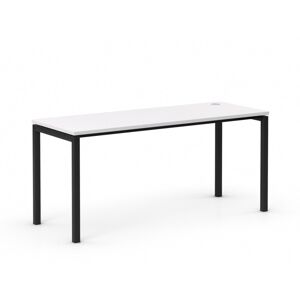 DREVONA09 Stôl do pracovne biely RP-SPK-1600 | čierne nohy